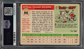 1955 Topps Bill Wilson 86 PSA 9 (PWCC) 2