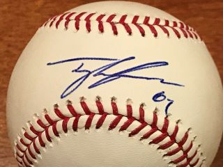 Tyler Skaggs Autographed Signed Omlb Baseball Angels Dbacks