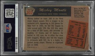 1955 Bowman Mickey Mantle 202 PSA 5 EX (PWCC) 2