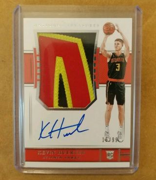 2019 Kevin Huerter National Treasures Rpa 16/99 Rookie Patch Jersey Auto Hawks