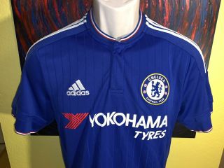 Men ' s Adidas ClimaCool Chelsea FC Home Soccer Jersey Size Medium Blue AH5104 2