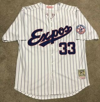 Mitchell & Ness Larry Walker Authentic Montreal Expos All Star Jersey Mens Sz 48