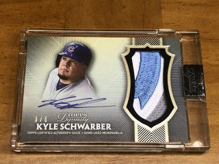 2017 Topps Dynasty Baseball - Patch Auto 3/5 - Chicago Cubs - Kyle Schwarber