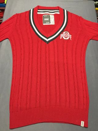 Women’s Bruzer Ohio State Buckeyes V Neck Renu Sweater Size Xl Osu