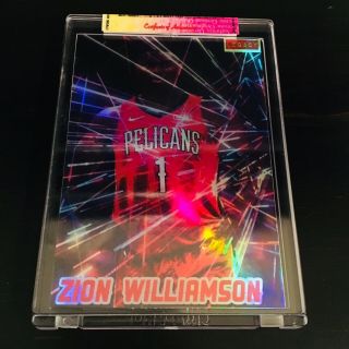 Zion Williamson Laser Refractor “legacy” - - - Encased - Wow