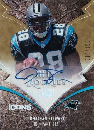2008 Upper Deck Icons Football You Pick/choose Auto Jersey Rc Parallel Base Look