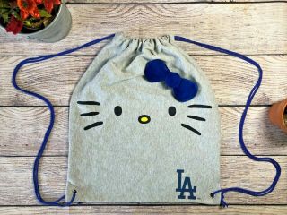 Los Angeles Dodgers Limited Edition Hello Kitty Night Cotton Draw String Bag