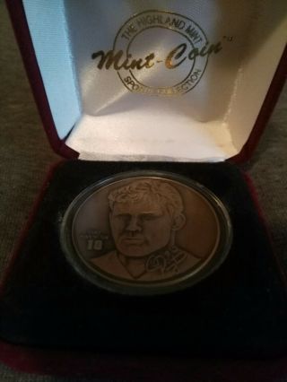 Chad Pennington York Jets Highland Solid Bronze Series Medallion Coin 2