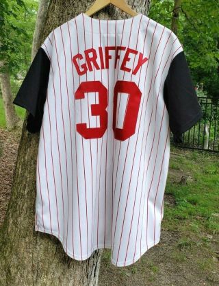 Vtg Ken Griffey Jr.  Cincinnati Reds Jersey Xl Majestic Mlb Stitched Authentic