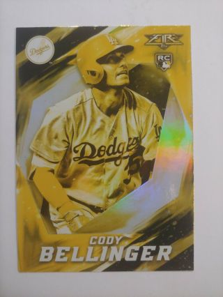 Cody Bellinger 2017 Topps Fire Rookie.  Gold Minted