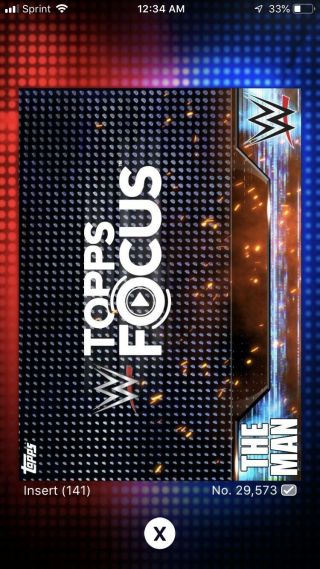 Topps WWE Slam Digital 2019 Becky Lynch Box Set Backlash 6 Pack Video Card 2