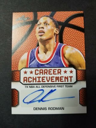 2016 Career Achievement Dennis Rodman Auto/autograph Ca - Dr5