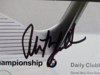 PHIL MICKELSON SIGNED AUTO BMW CHAMPIONSHIP COG HILL 2010 TICKET PSA AUTOGRAPHED 2