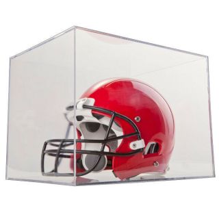 Full Size Football Helmet Display Cube Case Holder With Uv Ballqube