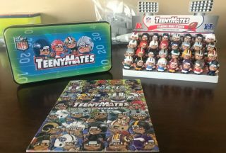 Teenymates Series 4 Nfl Linebacker Complete Set With Puzzle Stadium And Tin