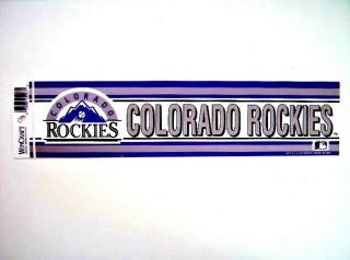 Colorado Rockies Bumper Sticker/strip (major League Baseball) (wincraft)
