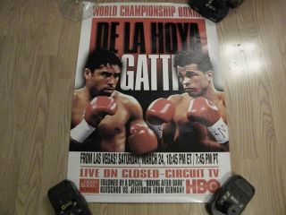 Vintage Oscar De La Hoya/arturro Gatti Fight/boxing Poster