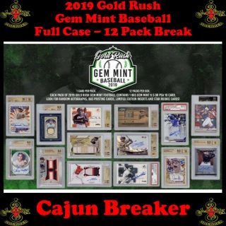 Los Angeles Dodgers Full Case 12pack Live Break - 2019 Gold Rush Gem