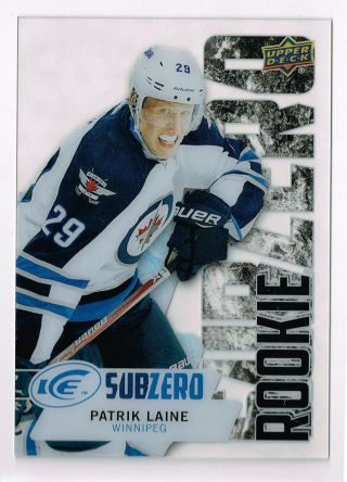 2016 - 17 Upper Deck Ice Sub Zero Sz97 Patrik Laine Sp Winnipeg Jets (bv=$150)