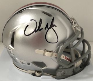 Urban Meyer Signed Autographed Ohio State Buckeyes Mini Helmet Fanatics Holo