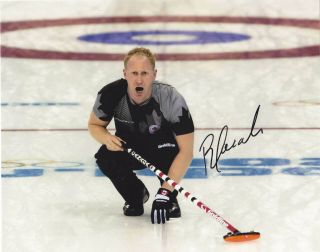 Brad Jacobs Signed Autographed Canada Curling Olympics 8x10 Photo Exact Proof 3