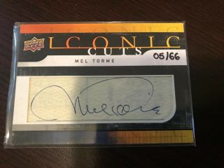 2008 Upper Deck Iconic Cuts Mel Torme Autograph Numbered 5/66