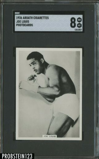 1936 Ardath Cigarettes Photocards Boxing Joe Louis Sgc 8 Nm - Mt