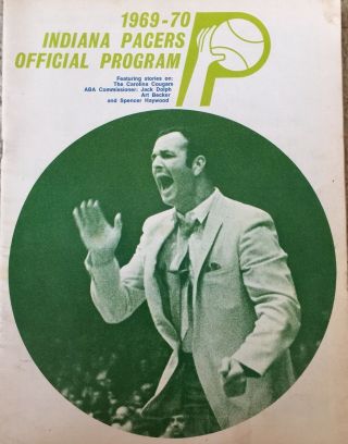 Vintage 1969 - 1970 Indiana Pacers Official Program