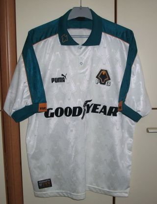 Wolverhampton Wanderers 1997/1998/1999 Away Football Shirt Jersey Puma Size L