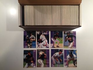 1995 Fleer Baseball Complete Set Of 600 Cards Ex,  Glossy Finish