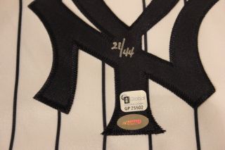 Reggie Jackson 1st homer and 500th homer signed Majestic jersey Yankees w/COA 4