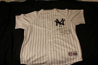 Reggie Jackson 1st homer and 500th homer signed Majestic jersey Yankees w/COA 5