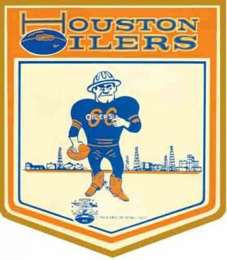 Houston Oilers Vintage Looking 1960 