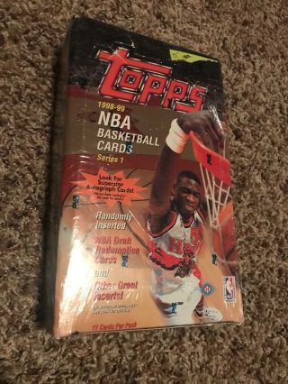 1998 - 99 Topps Basketball Series 1 Factory Hobby Box Dirk Nowitzki Rc?