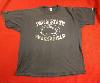 Vintage Penn State University Nittany Lions Track & Field Russell T - Shirt Sz Xl