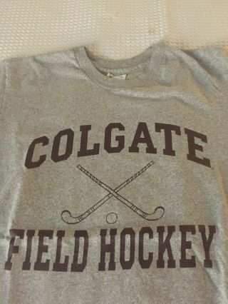 Colgate University Raiders Field Hockey Tee Shirt (l) By Tcx Pre - Owned