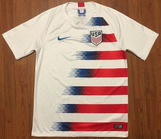 Authentic Nike Team Usa Usmnt Home Soccer Dri - Fit Jersey Med 2018/19