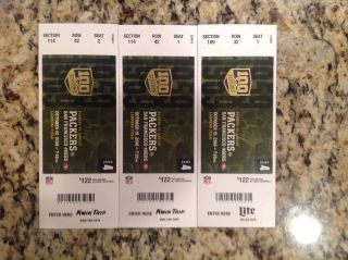 1 Green Bay Packers V.  S San Francisco 49ers Oct.  15,  2018 Ticket Stub