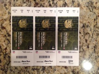 1 Green Bay Packers V.  S San Francisco 49ers Oct.  15,  2018 Ticket Stub 2