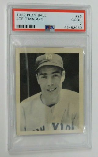 Joe Dimaggio - Psa 2 - Card - 1939 Play Ball 26 Baseball Card