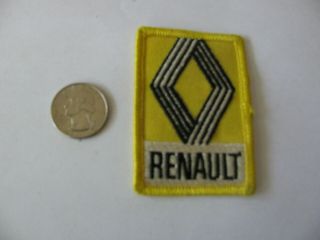 Vintage Renault Auto Patch Embroidered Nos Old Stock Rare