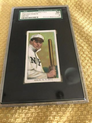 T206 Mike Donlin (with Bat) Sgc 50 (psa 4) - Cycle 460 Back