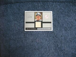 2003 Flair Greats Reggie Jackson Cut Of History Yankees Game Bat Card