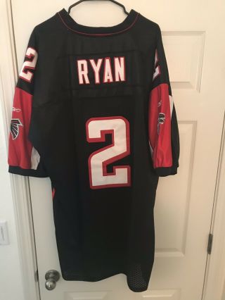 Matt Ryan Black Reebok Atlanta Falcons Jersey