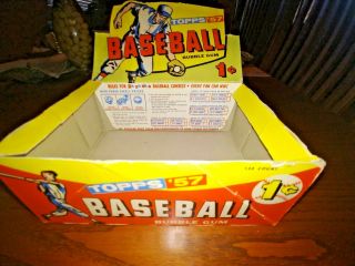 1957 " Dated " Topps Display Box