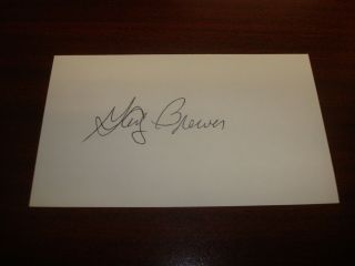 Gay Brewer Pga Golf Signed 3x5 Index Card Authentic Autograph M7
