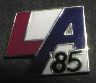 La 1985 Post Olympics Pin - Red White And Blue