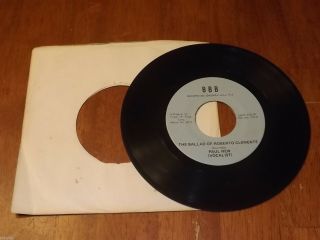 Roberto Clemente 45 Rpm Record - - The Ballad Of Roberto Clemente By Paul