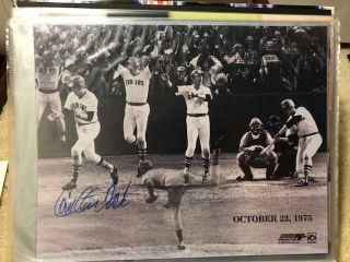 Carlton Fisk Signed Autographed 8x10 Boston Red Sox Photo Authentic