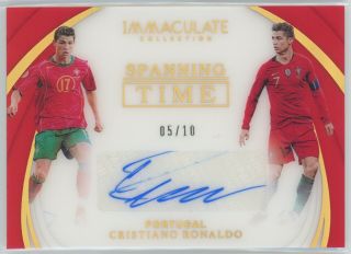 Cristiano Ronaldo 2018 - 19 Immaculate Spanning Time Auto 5/10 Portugal Zch